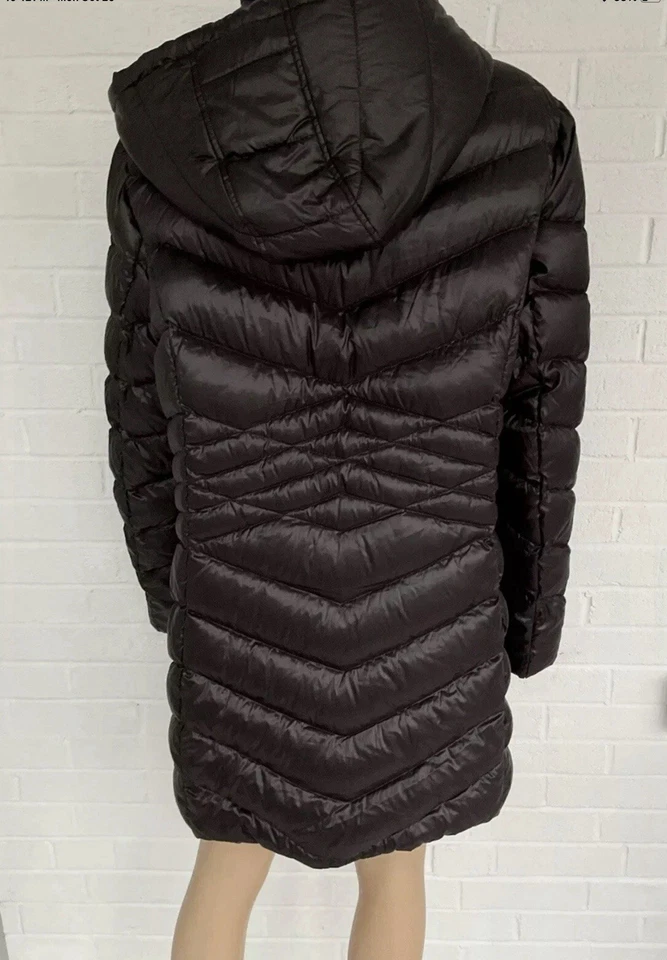 NEW Ellen Tracy Company Packable Down Puffer Winter Coat Women’s Size XXL Black - Image 3 of 4