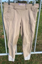 Pre-owned ladies' tan 32 R Tredstep Symphony English side zip beeches