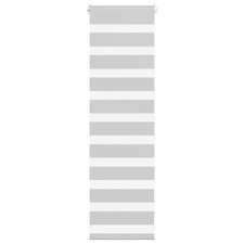 Zebra-Rollo 40x100 cm Stoffbreite 35,9 cm Hellgrau