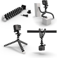 Octopus Flexible Tripod Stand with Action Camera Mount