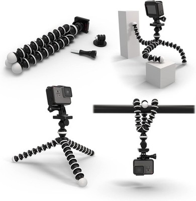 Octopus Flexible Tripod Stand with Action Camera Mount