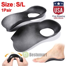 Pair Orthotic Shoe Insoles Inserts Flat Feet High Arch Support Plantar Fasciitis
