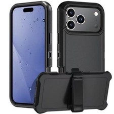 iPhone 17 Pro Defender Case with Belt Clip - Multiple Colors Available