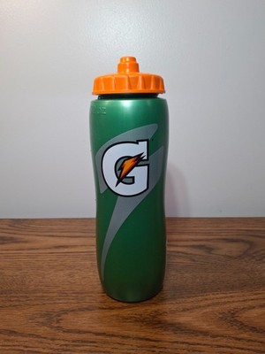 Gatorade Green Orange 32oz Sports Squeeze Water Bottle Gym Training BPA Free