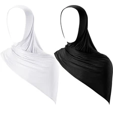 2 Pcs Instant Hijab Jersey Hijab for Women Muslim Head Scarf Soft Lightweight...