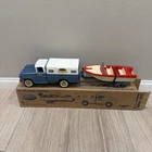 Tonka Deluxe Fisherman No. 130 Truck Set w/ Clipper boat/trailer w/ original box