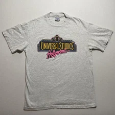 VINTAGE Universal Studios Hollywood Graphic Shirt Mens Medium Made in USA 80s