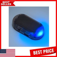Compact Blue Solar Dummy Alarm Light - Eco-Friendly Vehicle Security Solution