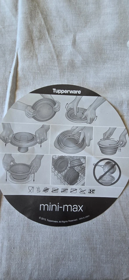 Set Ciotole Mini Max Tupperware 2L 1.5L 950ml Nuove - Immagine 4 di 4