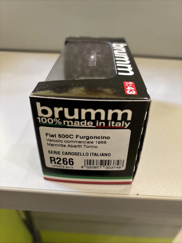 Fiat 500C Furgone Marmitte Abarth Torino del 1956 - 1/43 Brumm art. R266 - Immagine 2 di 3