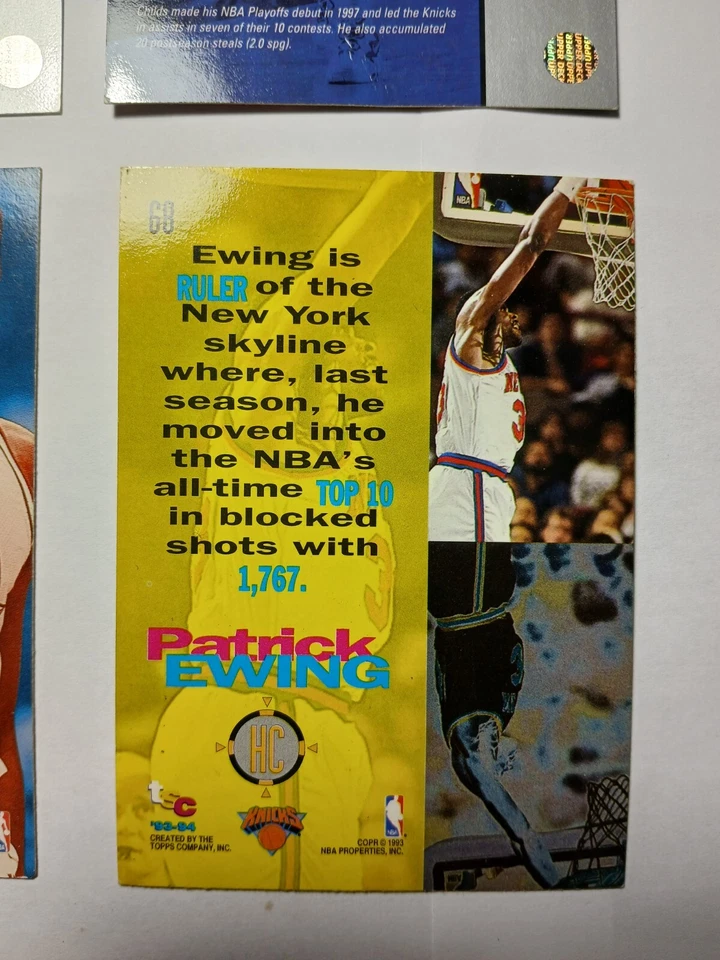 Lote de 9 tarjetas de baloncesto New York Knicks años 90 Skybox Z, Fleer, etc. Foto 4 de 4