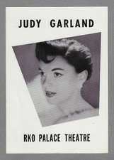 RKO Palace Theatre JUDY GARLAND with Alan King 1956 Broadway Playbill