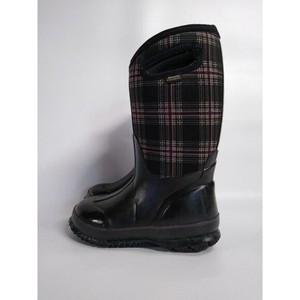 plaid bogs