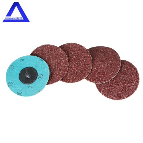 25 Stück 3 Zoll 36er Körnung Aluminiumoxid Roll Lock Matrize Schleifer Schleifscheibe - Bild 4 von 10