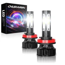 U6S LED Headlight Kit H11 White 6K Low Beam Bulbs for HYUNDAI Elantra 2011-2016