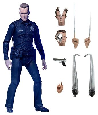 NECA Ultimate T-1000 Terminator Action Figure, 2-7''
