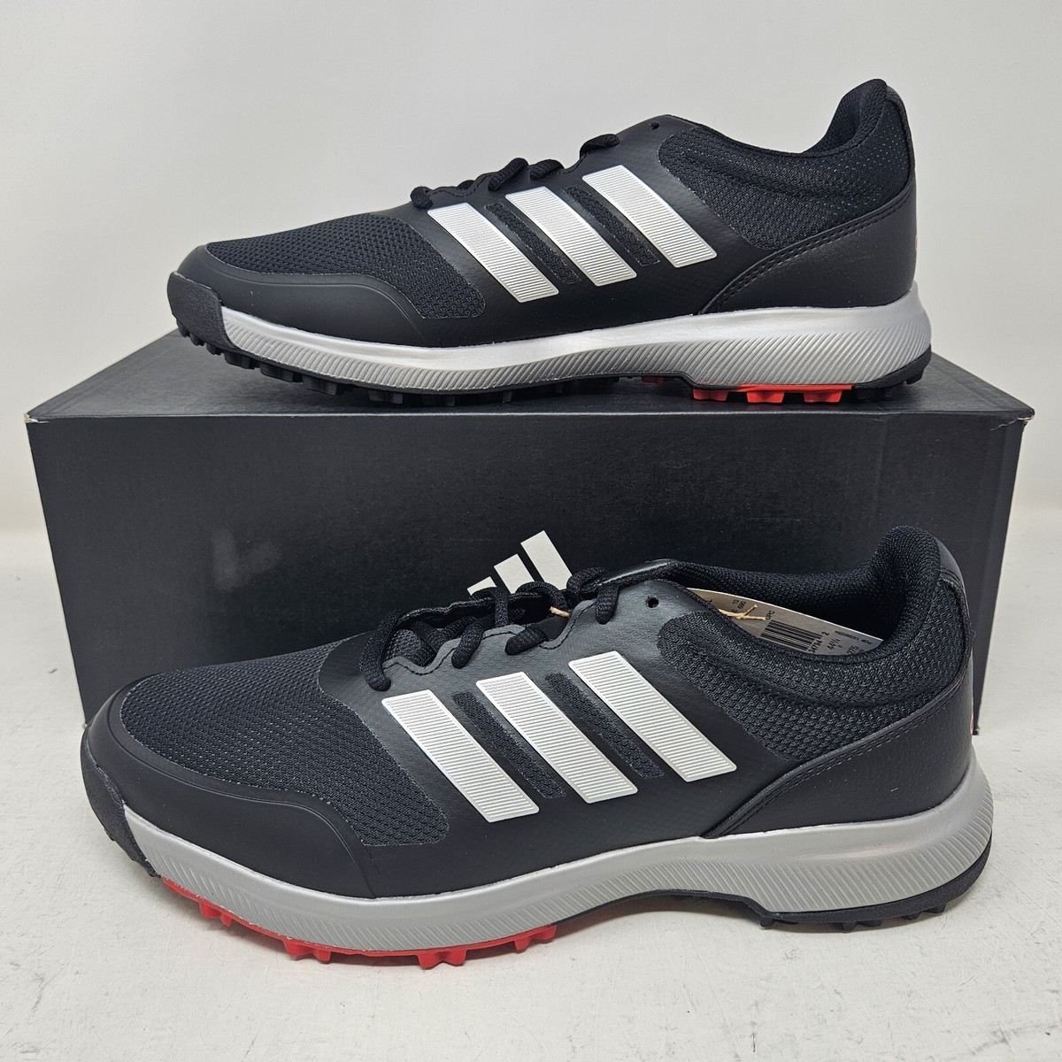 【未使用】adidas アディダス　TECH RESPONSE SL 27.5 Mens Adidas Tech Response SL Black Red Spikeless Golf Shoes