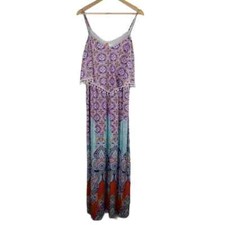 MAGIC Multicolored Maxi Dress Large