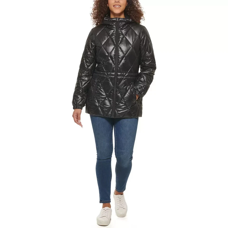 Andrew Marc Ladies Quilted Jacket in Black, Size S - Image 2 of 4