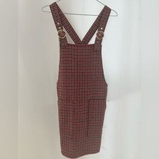 VTG FOREVER 21 Wool Blend Overall Midi Dress SIZE M