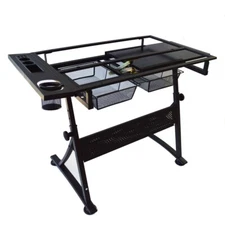 Adjustable Drafting Table Tattoo Stencil Glass Desk Artist Desk Tracing Drawing