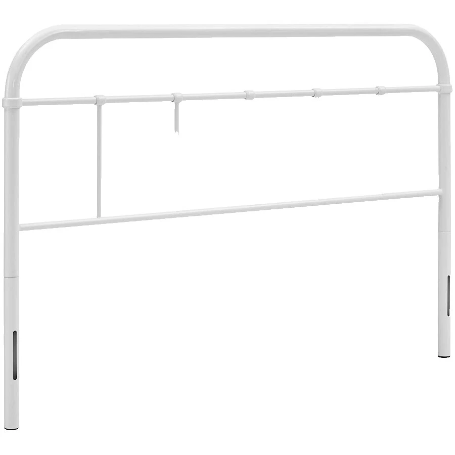 Camas y cabeceros de acero blanco