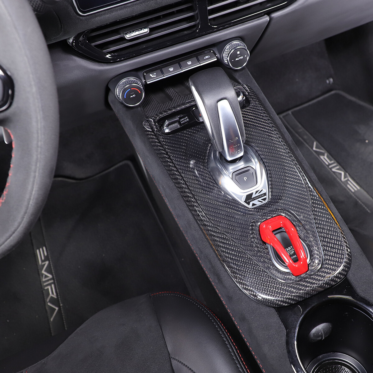 Real Carbon Fiber Center Gear Panel Trim Cover Kit For Lotus EMIRA AT 2021-25 US