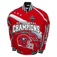 Franchise Club Mens NCAA Commemorative Twill Jacket