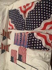 American Flag Americana Lot Patriotic July 4th, Memorial Day, Labor Day.