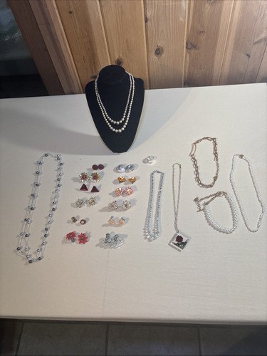 Schmuck Trachten und Vintage Halsketten, Ring, Ohrclips, Schraubohrringe
