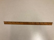 Vintage Cooper's Triple Edge Wooden Ruler Made in USA