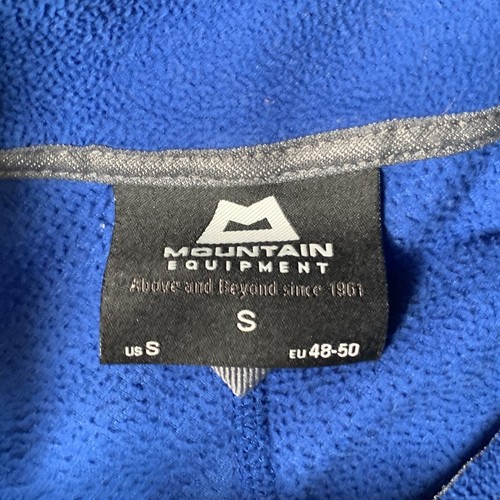 Mountain Equipment Polartec Fleece Mens Small Blue 1/4 Quarter Zip