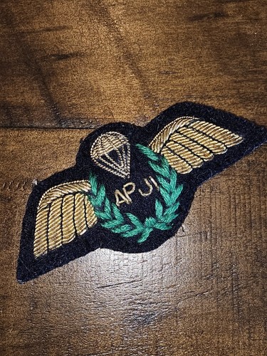WWII Cold War British Rhodesian Airborne SAS Bullion Jump Badge L@@K!!! f