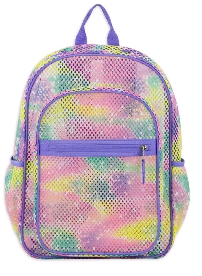 🎒 Eastsport Spark Mesh Backpack Soft Space Violet  16.5" Multicolored #NWT 