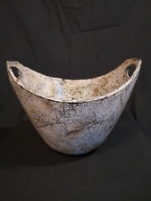 Beautifully Hand Crafted Deep Bamboo Bowl  With Recycled Duck Egg Shell Mosaic 