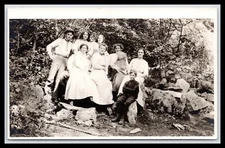 Rppc FAMILY or FRIENDS Names Whites, Enders, Manors, Hansels, Outdoors 1907-1917