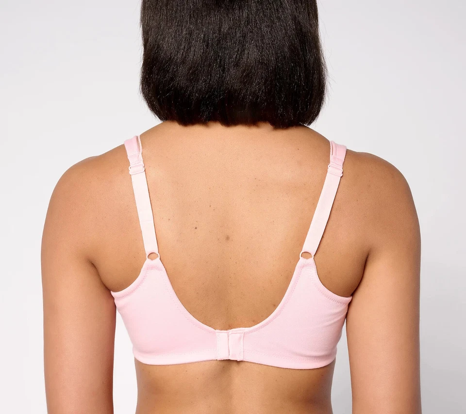 Breezies~Cotton Stretch Underwire Minimizer Bra~46DD~A633128~No Padding   11723 - Image 2 of 3