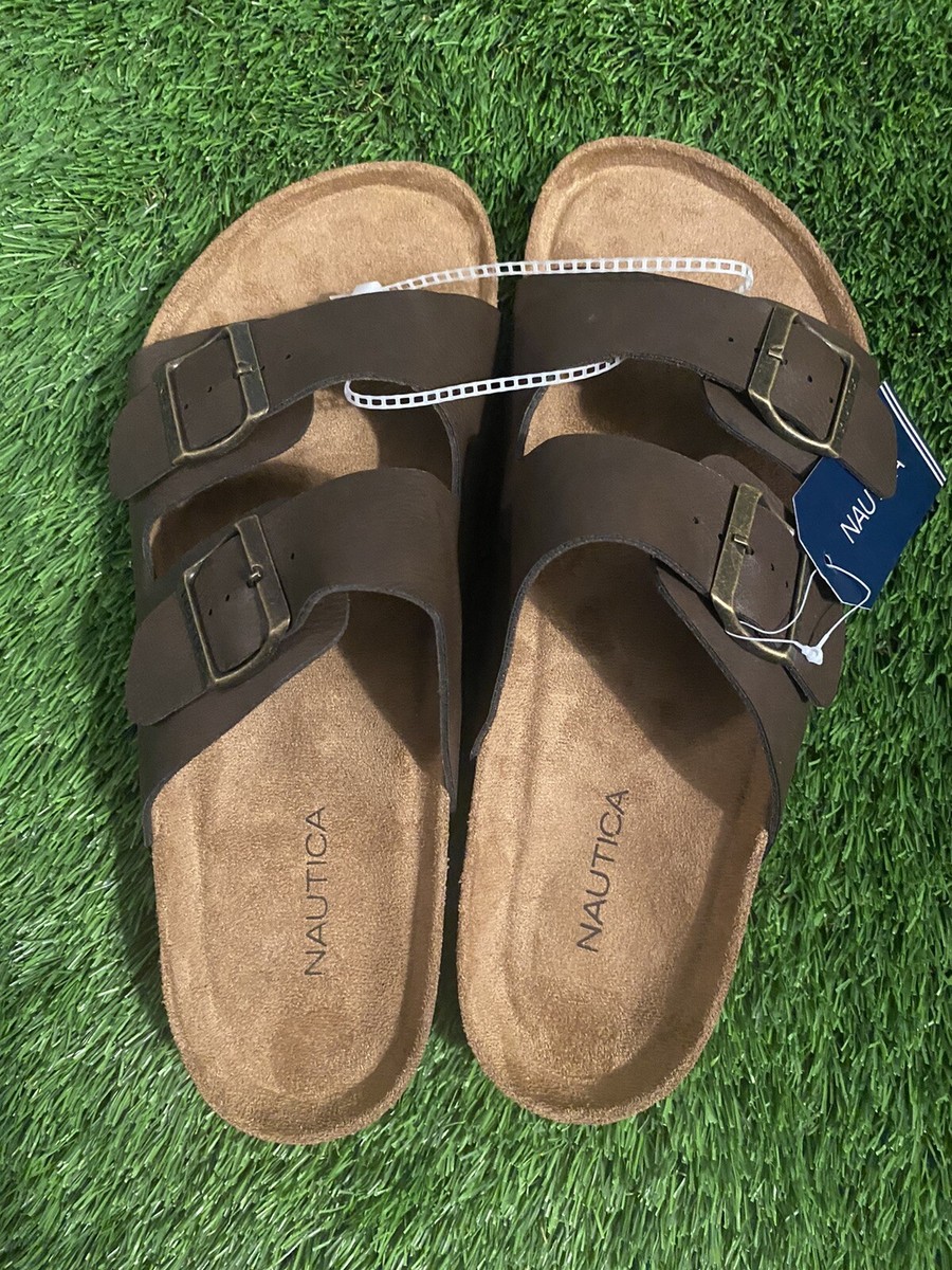 NAUTICA MENS TRIUN DOUBLE BUCKLE SANDALS SIZE