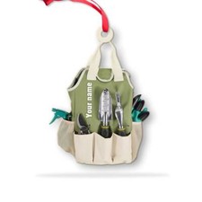 Personalized Gardening Christmas Ornament, Custom Gardening Carry Bag Ornament,