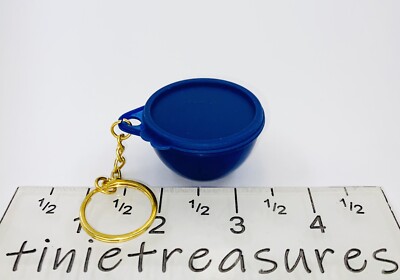 Tupperware keychain mini Thatsa Bowl All dark blue rare tinietreasures