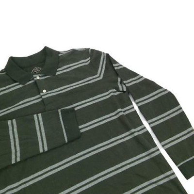 striped collared sweatshirt