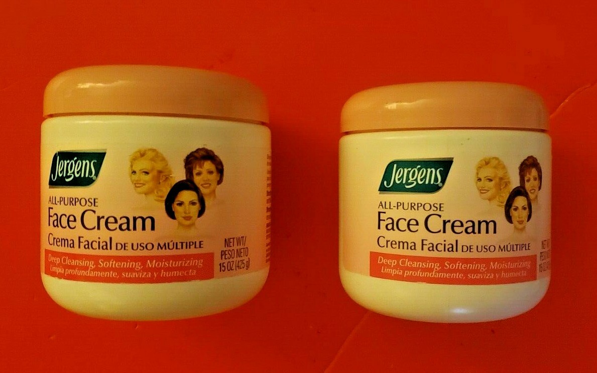 2 PACK JERGENS ALL PURPOSE FACE CREAM SMOOTH SKIN MOISTURIZER