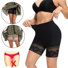 Women's Anti Chafing Shorts Lace Slip Shorts Under Dresses Safety Pants Shaper