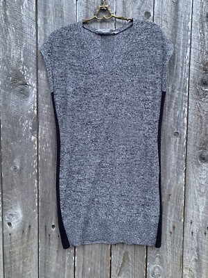 Athleta Sweater Thereafter Dress Small Sleeveless Heathered Black