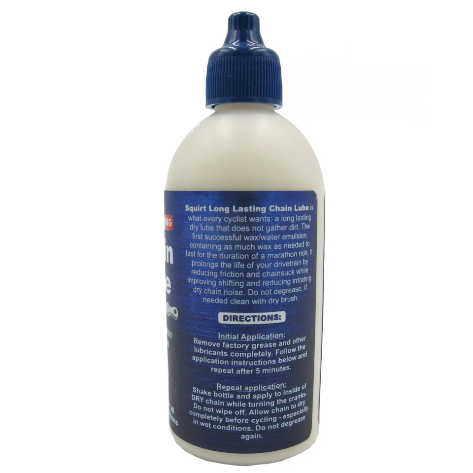 Squirt Long Lasting Dry 4oz Drip Bike Chain Wax Based Lube - Image 2 of 3