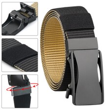 1.3in Men's Tactical Adjustable Belt Alloy Buckle Quick Release Waistband Belt