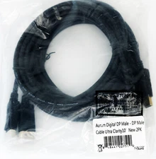 QTY 2: 10Ft DisplayPort Male to Male Cable 4K HD, NEW in Package