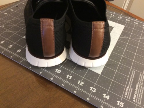 Scarpa sneaker Kenneth Cole Reaction da uomo Road Warrior in tessuto nero a maglia 11M - Foto 8 di 19