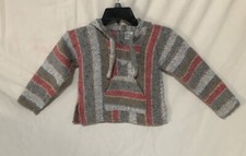 Art-Maz Hoodie Sweater Poncho Pullover Multicolor Children's Size 4 Pocket