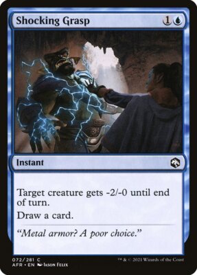 Shocking Grasp Foil (072) Adventures in the Forgotten Realms AFR MTG Magic